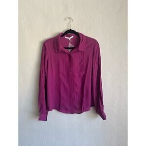 Anthropologie Endless Rose Woman Embroidered DetailsLong Sleeve Blouse, …